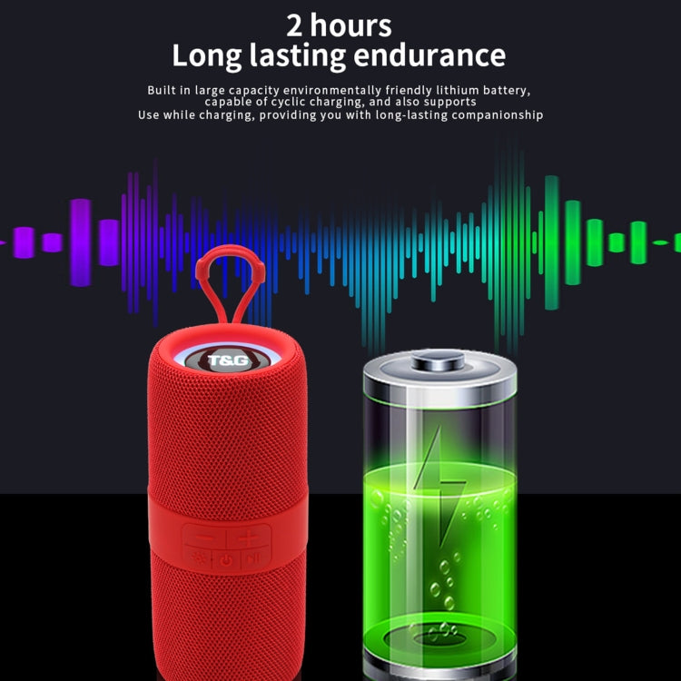T&G TG-671 Portable Wireless 3D Stereo Subwoofer Speaker with FM/USB/LED, TG-671