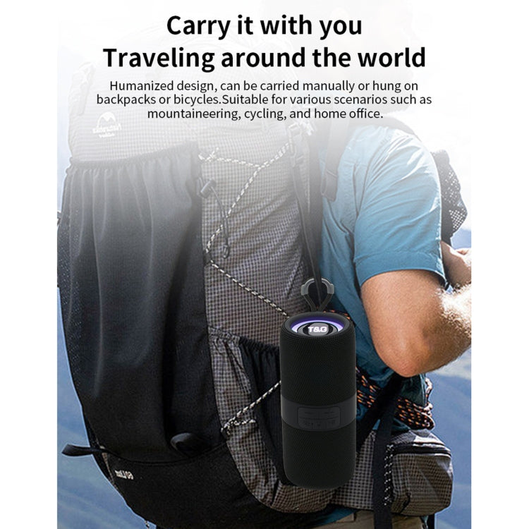 T&G TG-671 Portable Wireless 3D Stereo Subwoofer Speaker with FM/USB/LED, TG-671