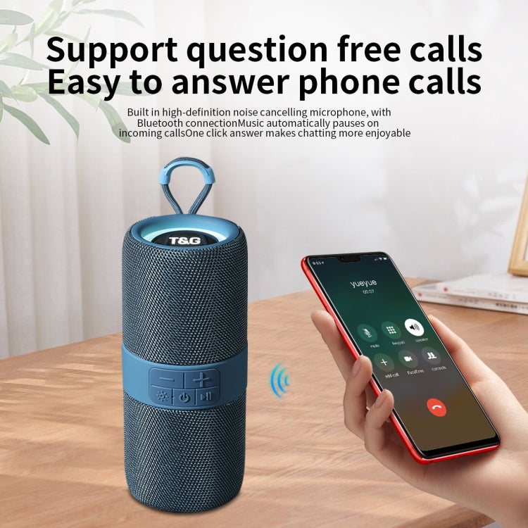 T&G TG-671 Portable Wireless 3D Stereo Subwoofer Speaker with FM/USB/LED, TG-671