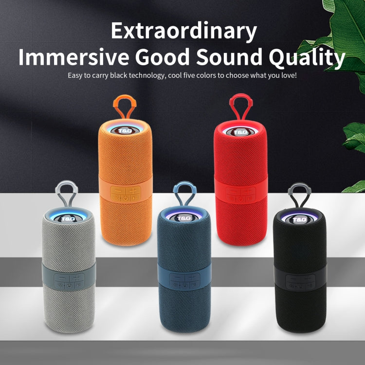 T&G TG-671 Portable Wireless 3D Stereo Subwoofer Speaker with FM/USB/LED, TG-671