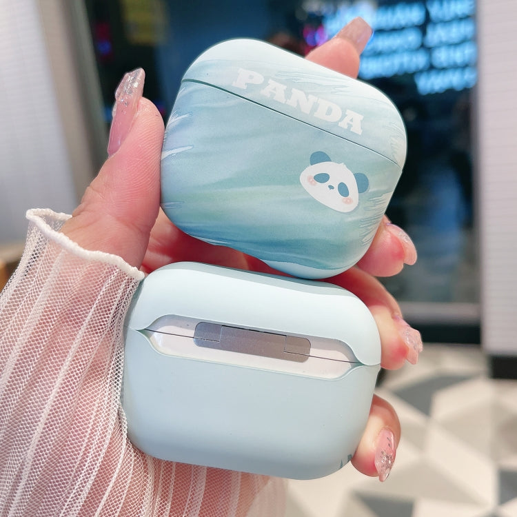 Étui de protection mat en PC Panda pour écouteurs, pour AirPods Pro 2, AirPods 3, AirPods Pro, AirPods 1/2