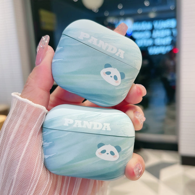 Étui de protection mat en PC Panda pour écouteurs, pour AirPods Pro 2, AirPods 3, AirPods Pro, AirPods 1/2