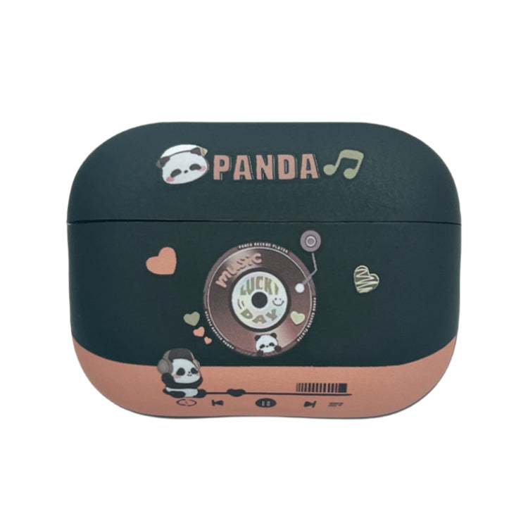 Panda Records Pattern Earbuds Box Frosted TPU Case, For AirPods Pro 2, For AirPods 3, For AirPods Pro, For AirPods 2 / 1