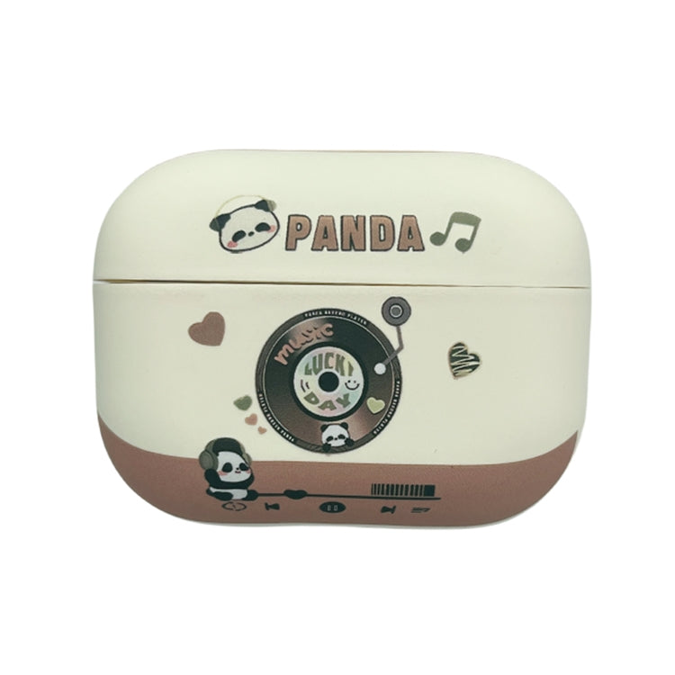 Panda Records Pattern Earbuds Box Frosted TPU Case, For AirPods Pro 2, For AirPods 3, For AirPods Pro, For AirPods 2 / 1