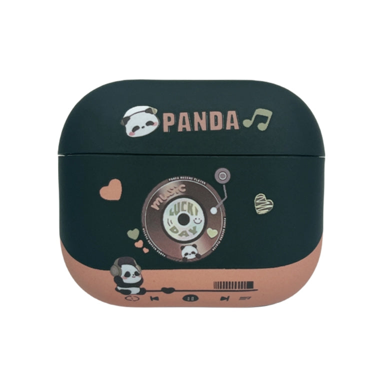 Panda Records Pattern Earbuds Box Frosted TPU Case, For AirPods Pro 2, For AirPods 3, For AirPods Pro, For AirPods 2 / 1