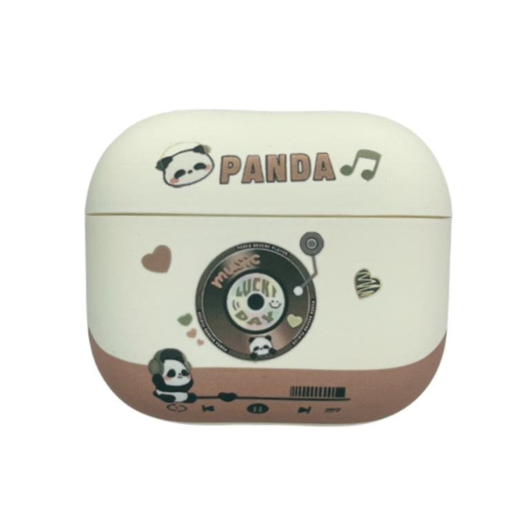 Panda Records Pattern Earbuds Box Frosted TPU Case, For AirPods Pro 2, For AirPods 3, For AirPods Pro, For AirPods 2 / 1