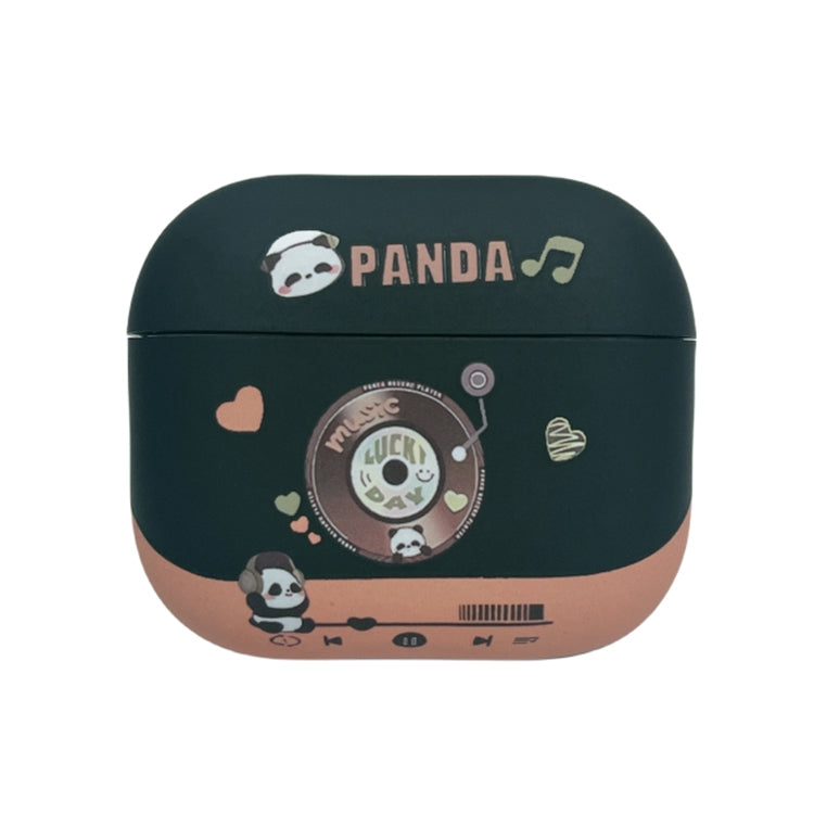 Panda Records Pattern Earbuds Box Frosted TPU Case, For AirPods Pro 2, For AirPods 3, For AirPods Pro, For AirPods 2 / 1