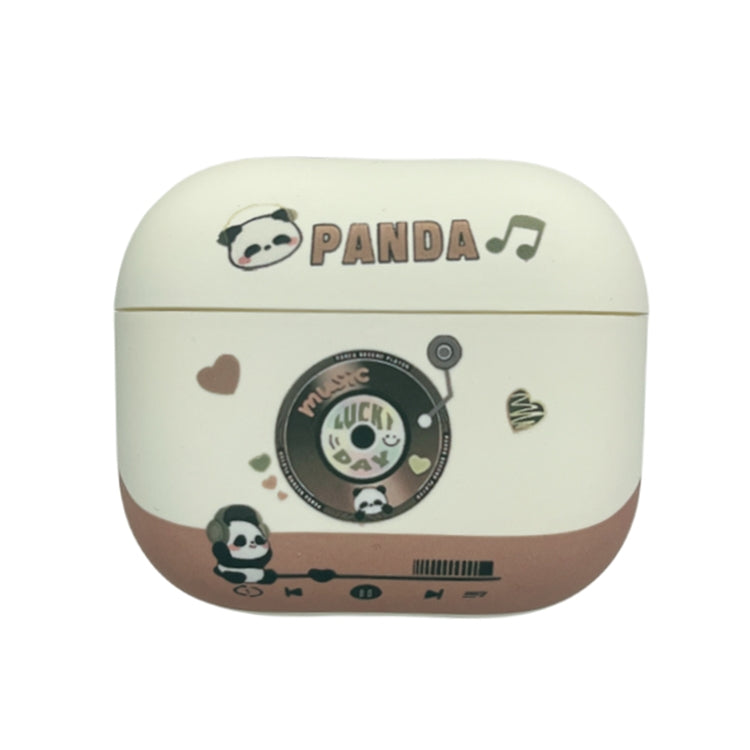 Panda Records Pattern Earbuds Box Frosted TPU Case, For AirPods Pro 2, For AirPods 3, For AirPods Pro, For AirPods 2 / 1