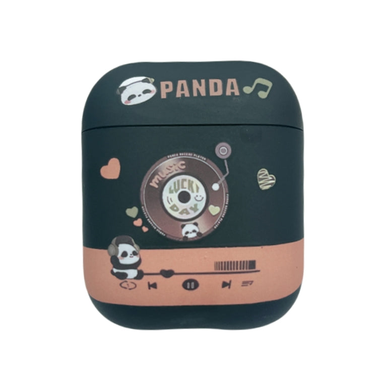 Panda Records Pattern Earbuds Box Frosted TPU Case, For AirPods Pro 2, For AirPods 3, For AirPods Pro, For AirPods 2 / 1