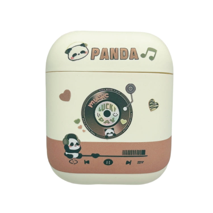 Panda Records Pattern Earbuds Box Frosted TPU Case, For AirPods Pro 2, For AirPods 3, For AirPods Pro, For AirPods 2 / 1