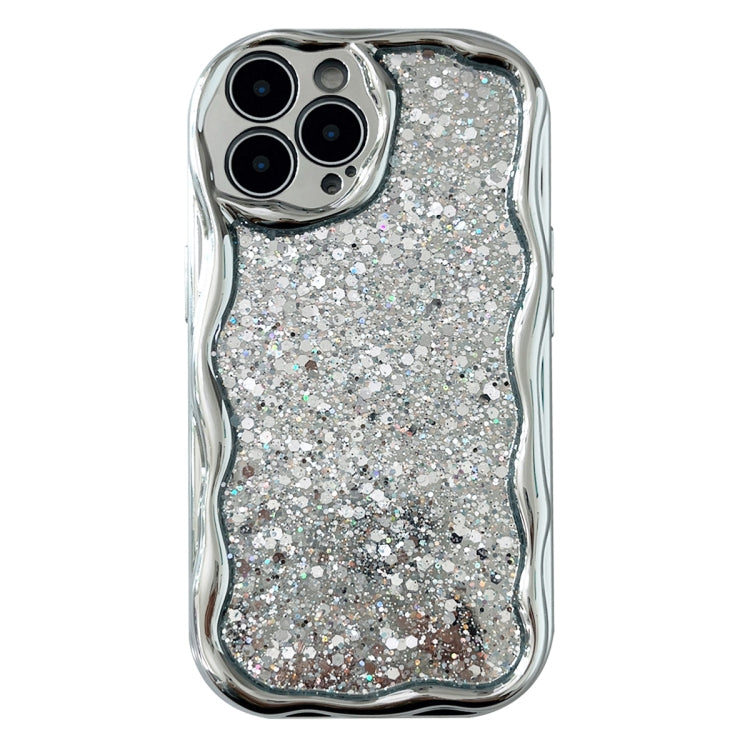 Electroplated TPU Wavy Edge Glitter Phone Case, For iPhone 15 Pro Max, For iPhone 15 Pro, For iPhone 15 Plus, For iPhone 15, For iPhone 14 Plus, For iPhone 14, For iPhone 14 Pro, For iPhone 14 Pro Max, For iPhone 13 Pro Max, For iPhone 13 Pro����������...