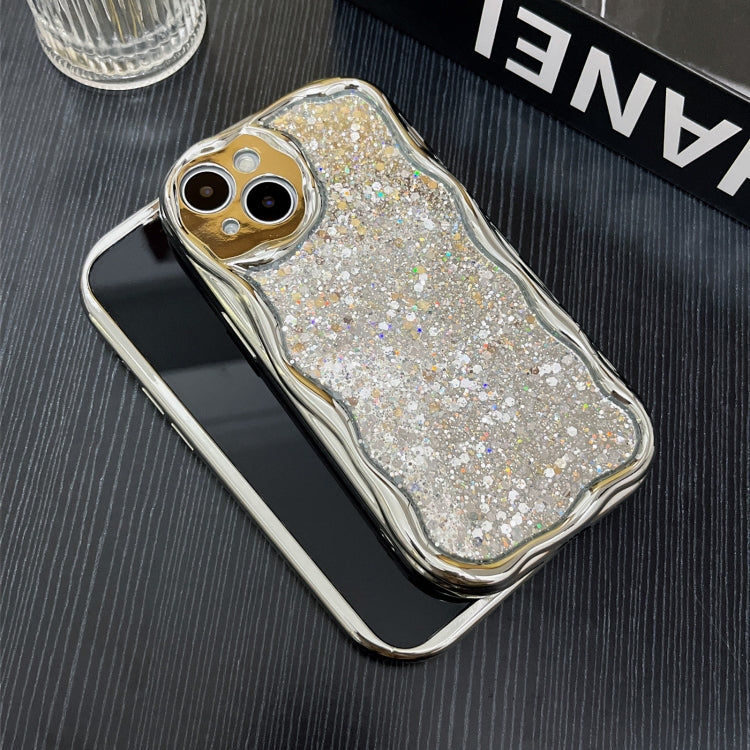 Electroplated TPU Wavy Edge Glitter Phone Case, For iPhone 15 Pro Max, For iPhone 15 Pro, For iPhone 15 Plus, For iPhone 15, For iPhone 14 Plus, For iPhone 14, For iPhone 14 Pro, For iPhone 14 Pro Max, For iPhone 13 Pro Max, For iPhone 13 Pro����������...