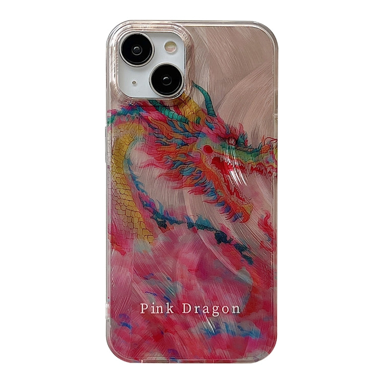 Creative Oil Painting Colorful Dragon TPU Shockproof Phone Case, For iPhone 15 Pro Max, For iPhone 15 Pro, For iPhone 15, For iPhone 14, For iPhone 14 Pro, For iPhone 14 Pro Max, For iPhone 13 Pro Max, For iPhone 13 Pro, For iPhone 13                  ...