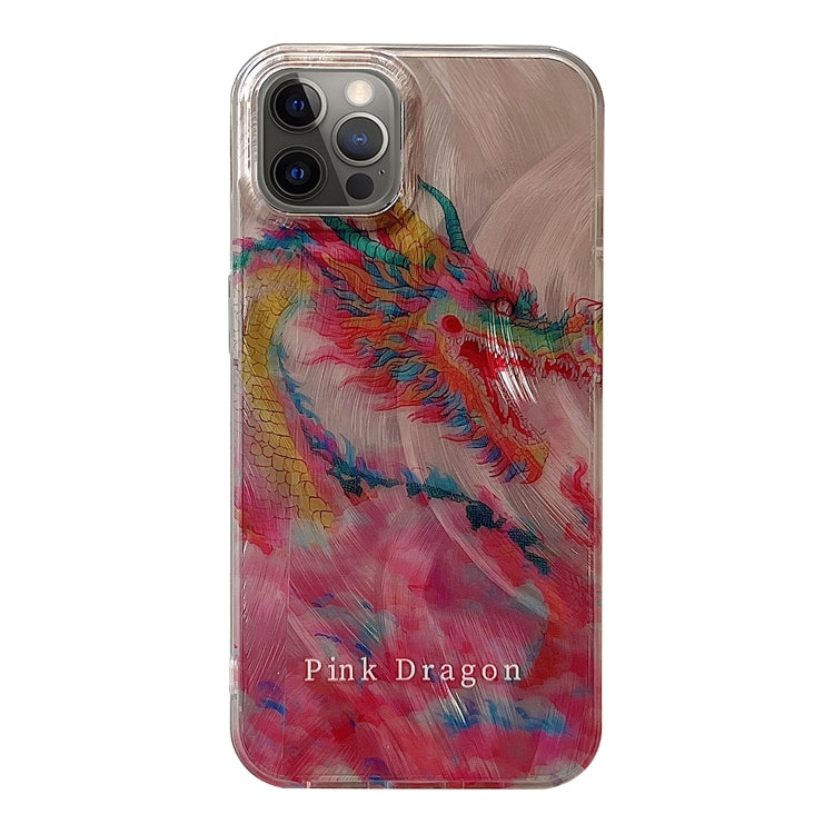 Creative Oil Painting Colorful Dragon TPU Shockproof Phone Case, For iPhone 15 Pro Max, For iPhone 15 Pro, For iPhone 15, For iPhone 14, For iPhone 14 Pro, For iPhone 14 Pro Max, For iPhone 13 Pro Max, For iPhone 13 Pro, For iPhone 13                  ...