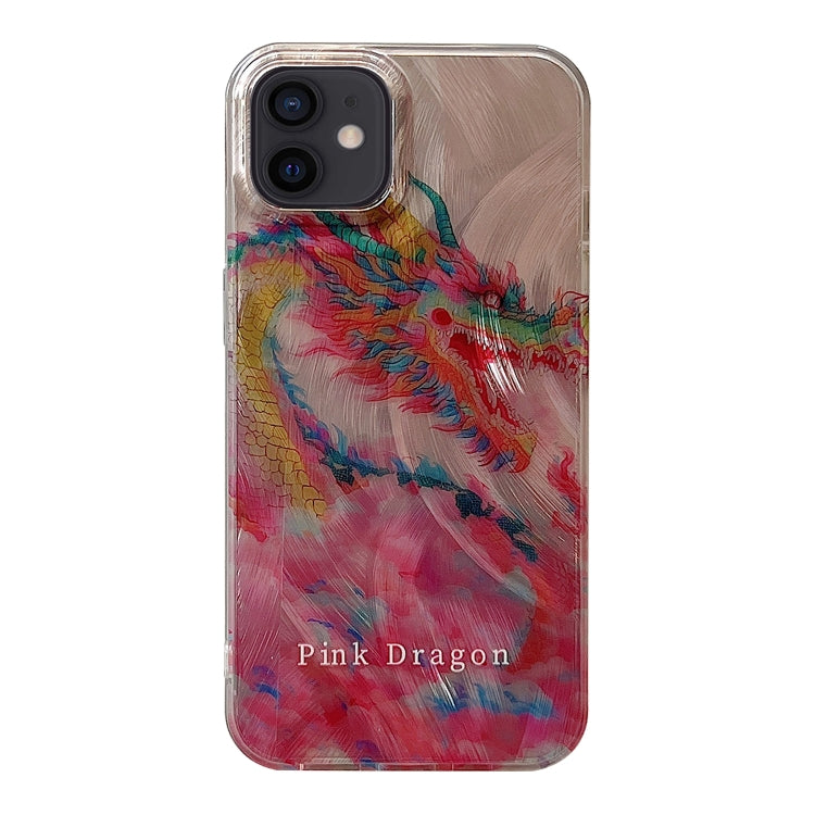 Creative Oil Painting Colorful Dragon TPU Shockproof Phone Case, For iPhone 15 Pro Max, For iPhone 15 Pro, For iPhone 15, For iPhone 14, For iPhone 14 Pro, For iPhone 14 Pro Max, For iPhone 13 Pro Max, For iPhone 13 Pro, For iPhone 13                  ...
