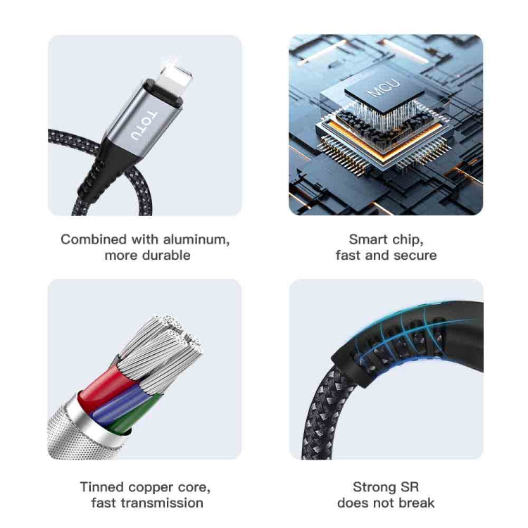 TOTU CB-5-PD 27W USB-C/Type-C to 8 Pin Data Cable, Length: 1m, CB-5-PD