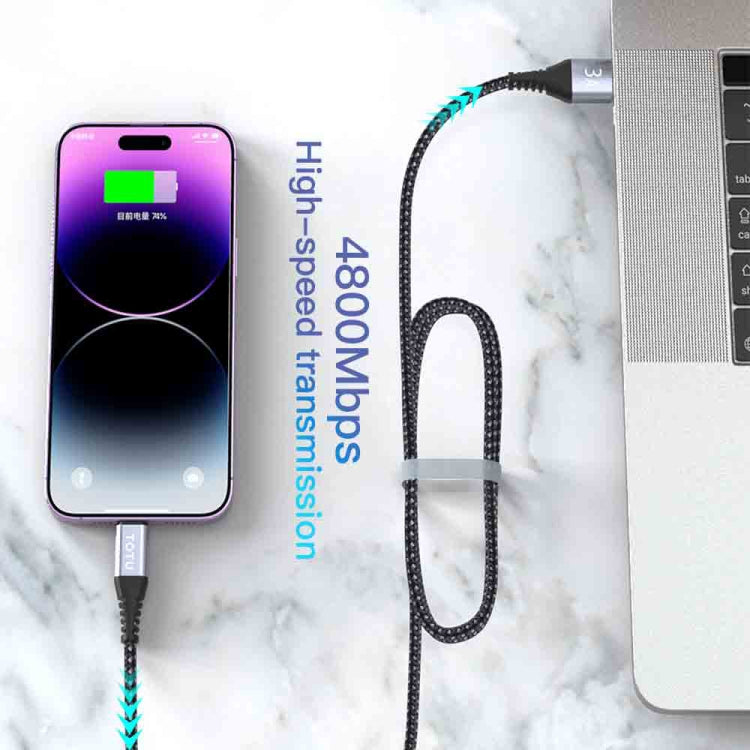 TOTU CB-5-PD 27W USB-C/Type-C to 8 Pin Data Cable, Length: 1m, CB-5-PD