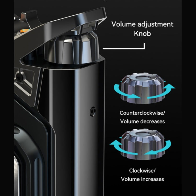 GQ-18 RGB Colorful Mech Mechanical Waterproof Wireless Bluetooth Desktop Subwoofer, with Dual Mic, Without Mic