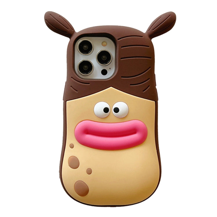 3D Fun Braid Girl Silicone Phone Case, For iPhone 15 Pro Max, For iPhone 15 Pro, For iPhone 15, For iPhone 14, For iPhone 14 Pro, For iPhone 14 Pro Max, For iPhone 13 Pro Max, For iPhone 13 Pro, For iPhone 13, For iPhone 12, For iPhone 12 Pro