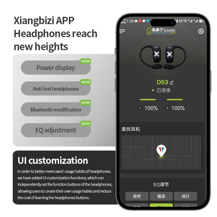 D MOOSTER D53 OWS Ear-Mounted ENC Bluetooth Earphones, D53