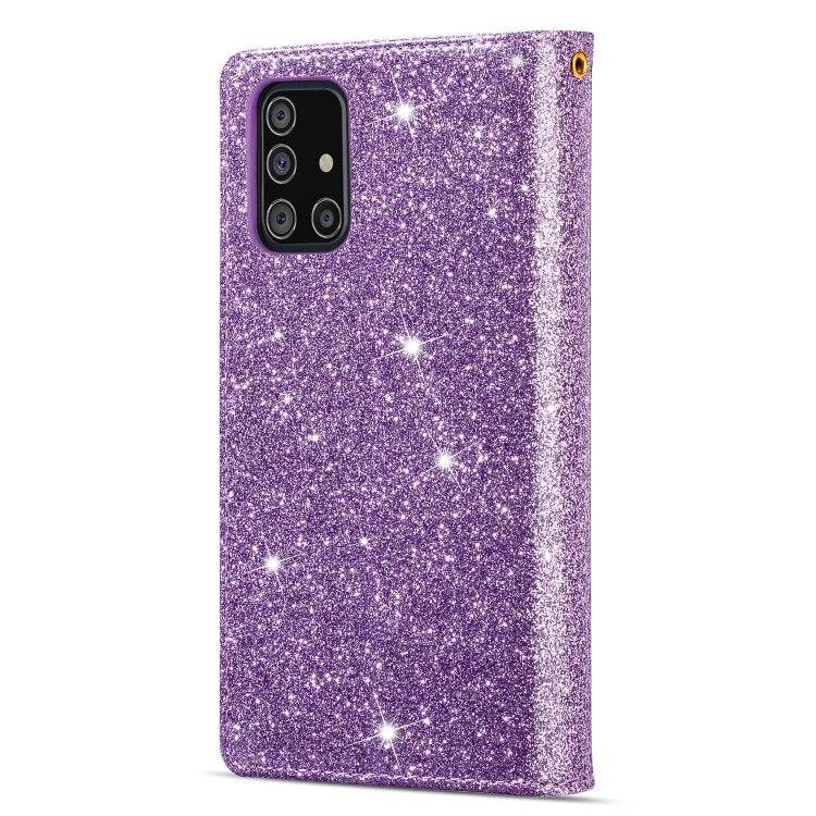 Multi-card Slots Starry Sky Laser Carving Glitter Zipper Horizontal Flip Leather Case with Holder & Wallet & Lanyard, For Samsung Galaxy A71, For Samsung Galaxy A51, For Samsung Galaxy A81 / Note 10 Lite / M60s, For Samsung Galaxy A91 / S10 Lite / M80s