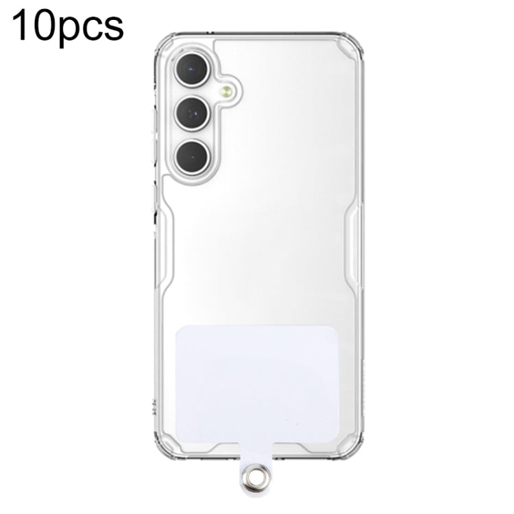 10pcs PVC Universal Phone Lanyard Strap Patch Gasket, 10pcs