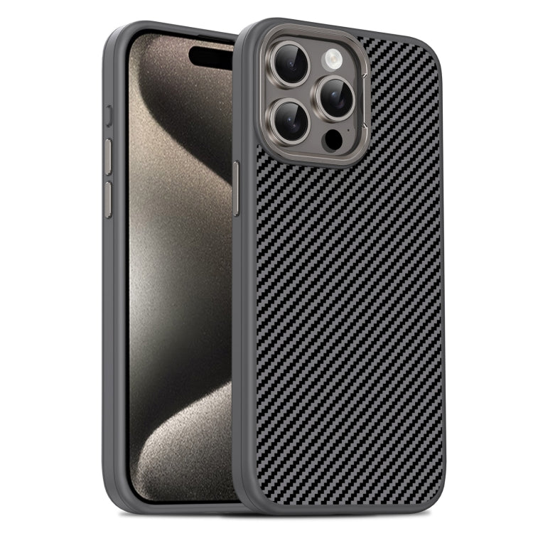 Carbon Fiber Textured Oil Spray PC + TPU Phone Case, For iPhone 15 Pro Max, For iPhone 15 Pro, For iPhone 15 Plus, For iPhone 15, For iPhone 14 Plus, For iPhone 14, For iPhone 14 Pro, For iPhone 14 Pro Max, For iPhone 13 Pro Max, For iPhone 13 Pro�����...
