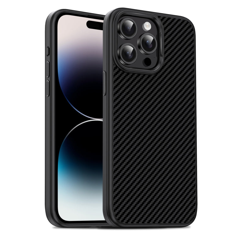 Carbon Fiber Textured Oil Spray PC + TPU Phone Case, For iPhone 15 Pro Max, For iPhone 15 Pro, For iPhone 15 Plus, For iPhone 15, For iPhone 14 Plus, For iPhone 14, For iPhone 14 Pro, For iPhone 14 Pro Max, For iPhone 13 Pro Max, For iPhone 13 Pro     ...