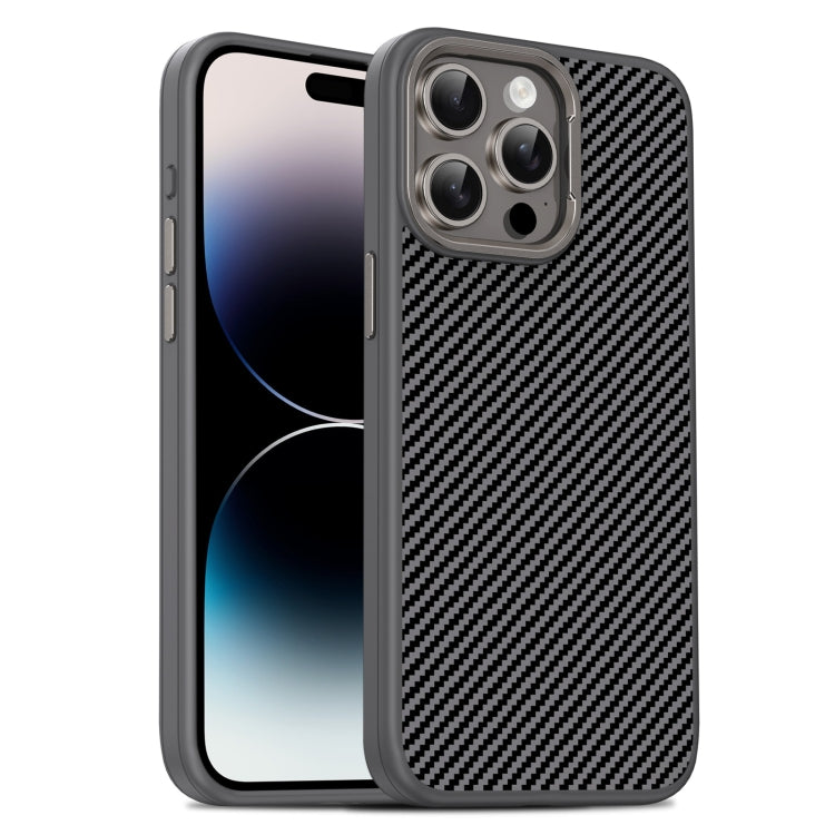 Carbon Fiber Textured Oil Spray PC + TPU Phone Case, For iPhone 15 Pro Max, For iPhone 15 Pro, For iPhone 15 Plus, For iPhone 15, For iPhone 14 Plus, For iPhone 14, For iPhone 14 Pro, For iPhone 14 Pro Max, For iPhone 13 Pro Max, For iPhone 13 Pro     ...