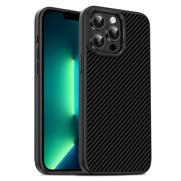 Carbon Fiber Textured Oil Spray PC + TPU Phone Case, For iPhone 15 Pro Max, For iPhone 15 Pro, For iPhone 15 Plus, For iPhone 15, For iPhone 14 Plus, For iPhone 14, For iPhone 14 Pro, For iPhone 14 Pro Max, For iPhone 13 Pro Max, For iPhone 13 Pro     ...