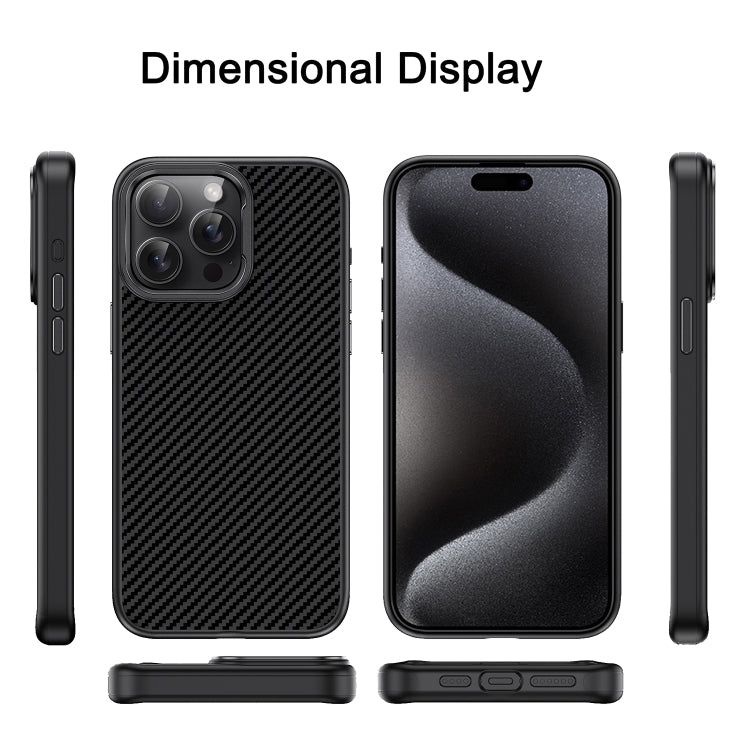 Carbon Fiber Textured Oil Spray PC + TPU Phone Case, For iPhone 15 Pro Max, For iPhone 15 Pro, For iPhone 15 Plus, For iPhone 15, For iPhone 14 Plus, For iPhone 14, For iPhone 14 Pro, For iPhone 14 Pro Max, For iPhone 13 Pro Max, For iPhone 13 Pro     ...
