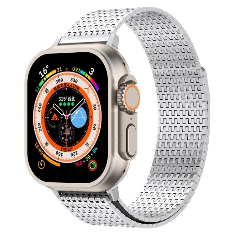 Milanese Loop Magnetic Clasp Stainless Steel Watch Band, For Apple Watch Series 4 44mm, For Apple Watch Series 4 40mm, For Apple Watch Series 3 38mm, For Apple Watch Series 3 42mm, For Apple Watch Series 2 42mm, For Apple Watch Series 2 38mm