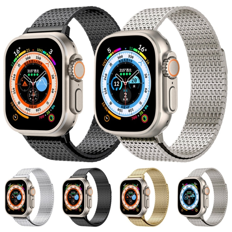 Milanese Loop Magnetic Clasp Stainless Steel Watch Band, For Apple Watch Series 8 41mm, For Apple Watch Series 8 45mm, For Apple Watch SE 2022 40mm, For Apple Watch SE 2022 44mm, For Apple Watch Series 7 41mm, For Apple Watch Series 7 45mm