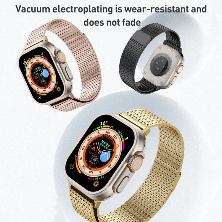 Milanese Loop Magnetic Clasp Stainless Steel Watch Band, For Apple Watch Series 4 44mm, For Apple Watch Series 4 40mm, For Apple Watch Series 3 38mm, For Apple Watch Series 3 42mm, For Apple Watch Series 2 42mm, For Apple Watch Series 2 38mm
