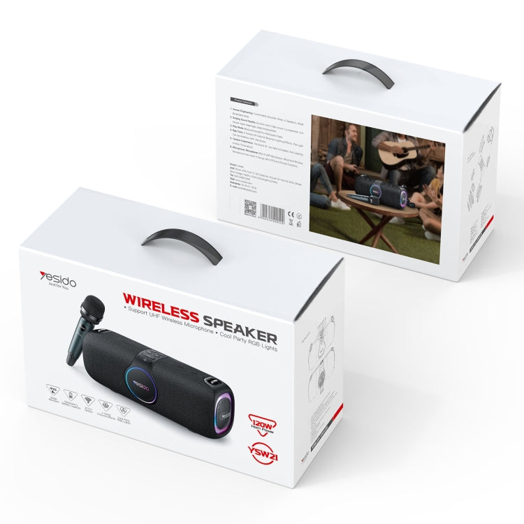Yesido YSW21 Outdoor Portable Wireless Bluetooth Speaker with Microphone