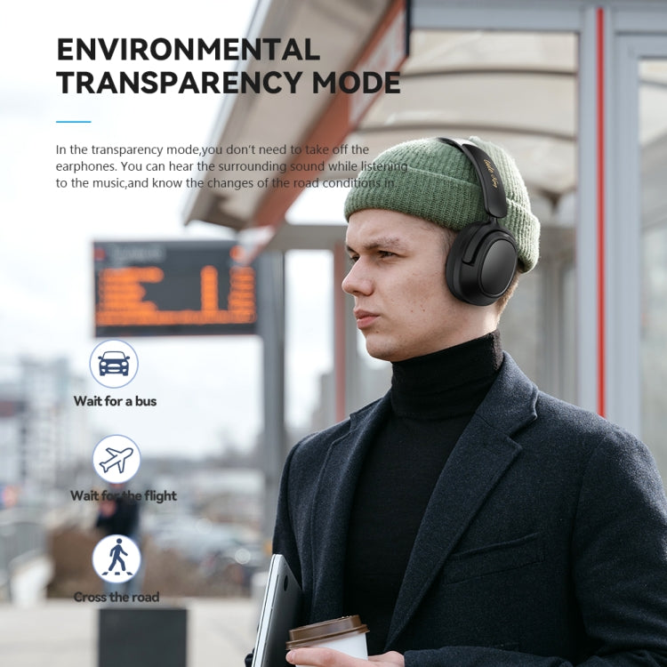 Eking ANC Noise Canceling Wireless Gaming Low Latency Headband Wireless Bluetooth Headphones, With 2.4G, Without 2.4G