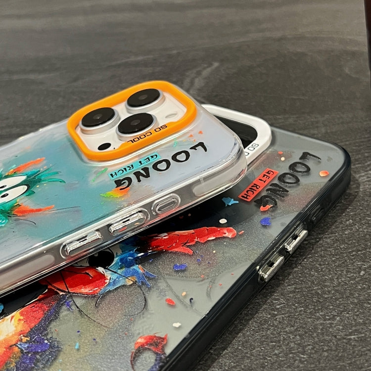 Splash-ink AI Cute Dragon PC Hybrid TPU Phone Case, For iPhone 11