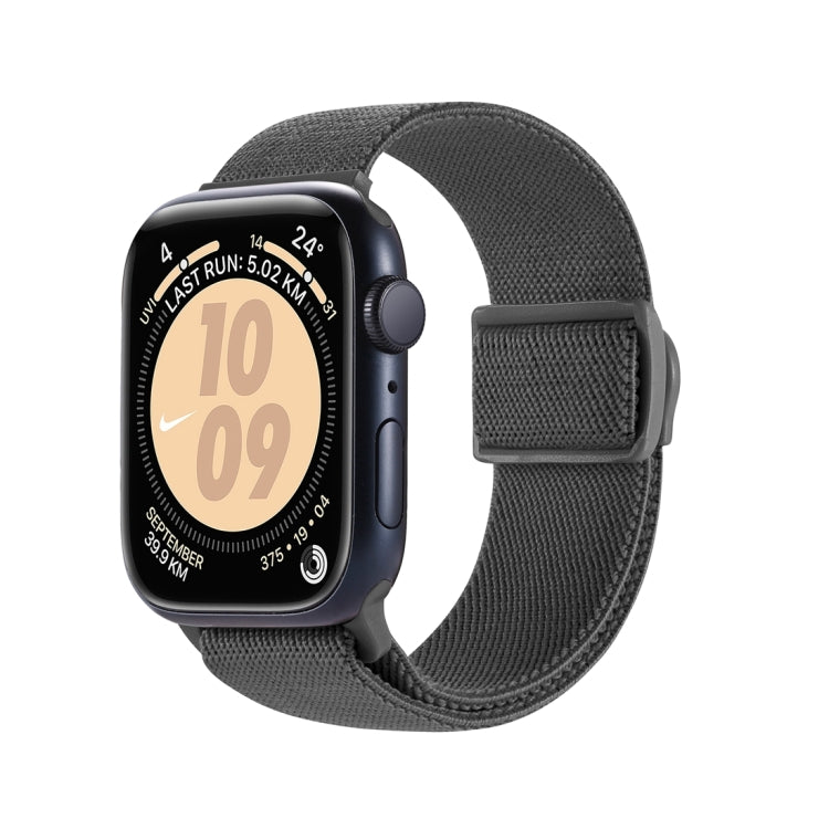 Carbon Fiber Texture Snap Buckle Nylon Watch Band, For Apple Watch Series 8 41mm