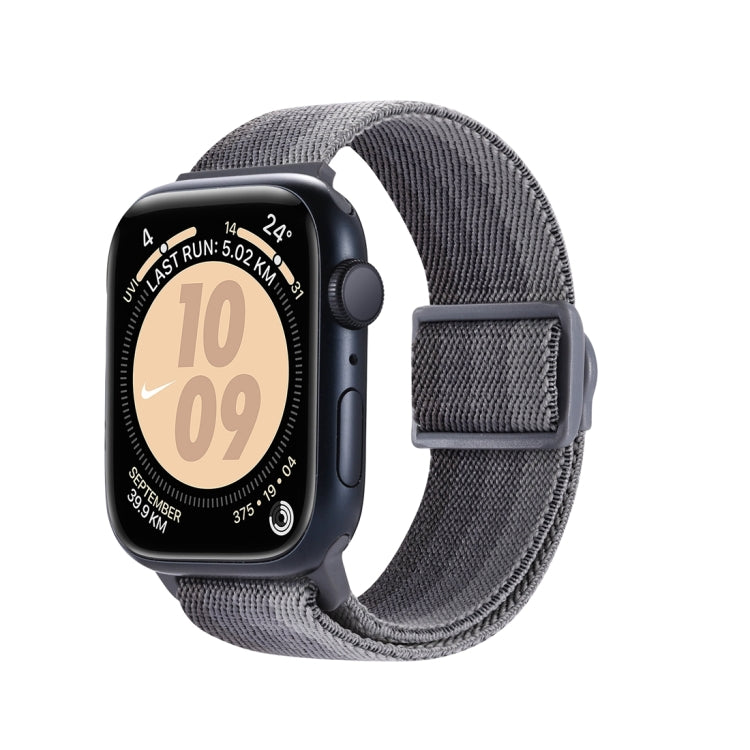 Carbon Fiber Texture Snap Buckle Nylon Watch Band, For Apple Watch Series 3 42mm