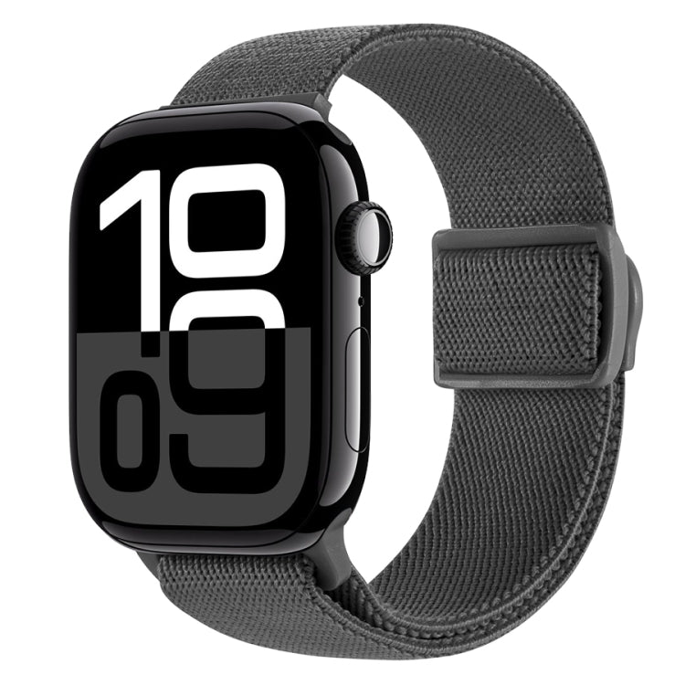 Carbon Fiber Texture Snap Buckle Nylon Watch Band, For Apple Watch Series 10 42mm