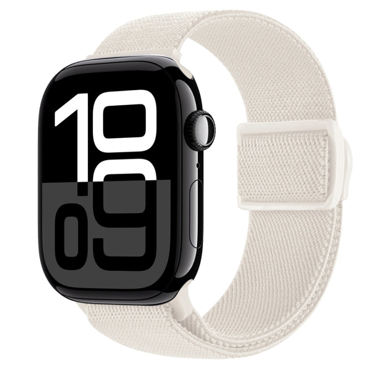 Carbon Fiber Texture Snap Buckle Nylon Watch Band, For Apple Watch Series 10 42mm