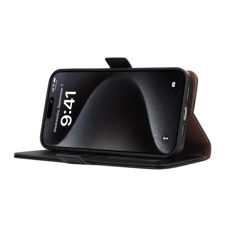 ABEEL Side-Magnetic Litchi Pattern Leather RFID Phone Case, For iPhone 13 Pro, For iPhone 13, For iPhone 12 Pro Max, For iPhone 12 Pro