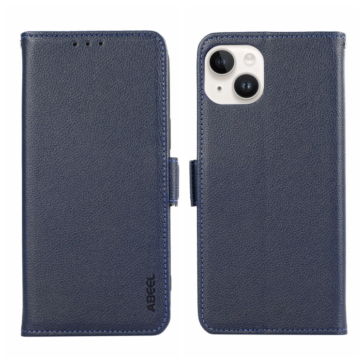 ABEEL Side-Magnetic Litchi Pattern Leather RFID Phone Case, For iPhone 13 Pro, For iPhone 13, For iPhone 12 Pro Max, For iPhone 12 Pro