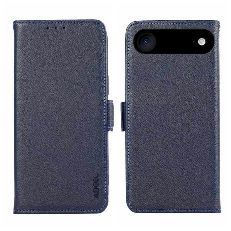 ABEEL Side-Magnetic Litchi Pattern Leather RFID Phone Case, For iPhone 17 Pro Max, For iPhone 17 Pro, For iPhone 17 Air, For iPhone 15 Pro Max, For iPhone 15 Pro, For iPhone 15 Plus