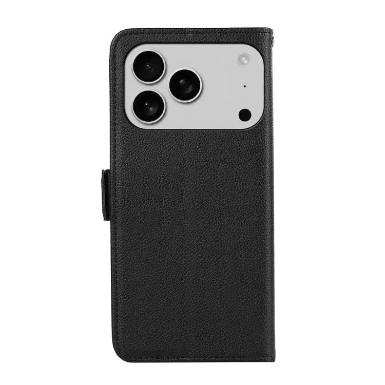 ABEEL Side-Magnetic Litchi Pattern Leather RFID Phone Case, For iPhone 17 Pro Max, For iPhone 17 Pro, For iPhone 17 Air, For iPhone 15 Pro Max, For iPhone 15 Pro, For iPhone 15 Plus
