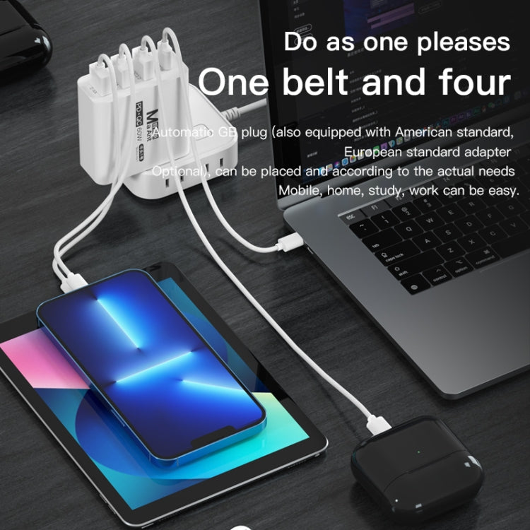 Ma-Ant 60W USB-C/Type-C+3 USB Multi-port Fast Charging Charger, EU Plug, US Plug