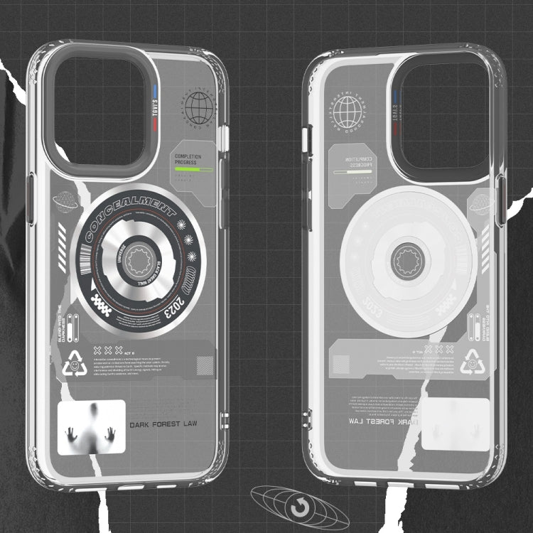 Étui magnétique MagSafe pour téléphone portable TGVIS Space Series Explore Laser CD