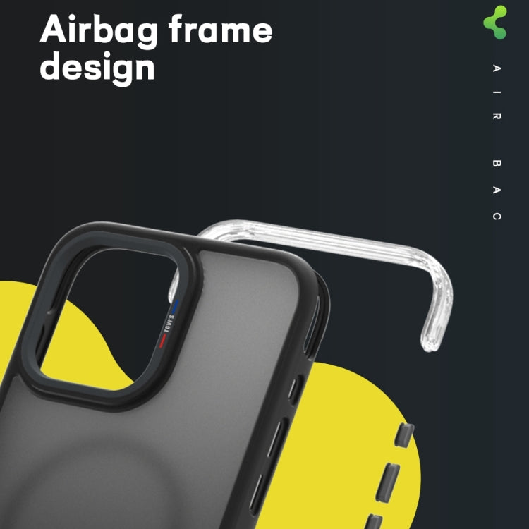 Coque magnétique TGVIS Vigor Series Airbag MagSafe pour iPhone 15 Pro Max, iPhone 15 Pro, iPhone 15 Plus, iPhone 15