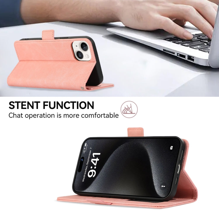 ABEEL Frosted Magnetic RFID Leather Phone Case, For iPhone 15, For iPhone 14 Plus, For iPhone 14, For iPhone 14 Pro
