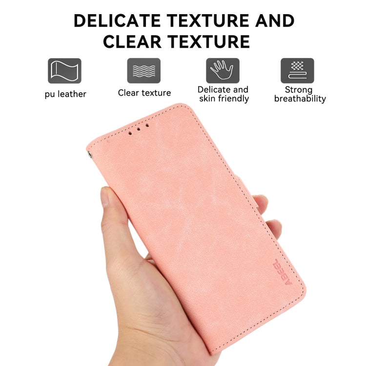 ABEEL Frosted Magnetic RFID Leather Phone Case, For iPhone 15, For iPhone 14 Plus, For iPhone 14, For iPhone 14 Pro